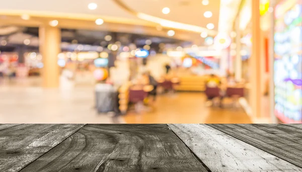 Suddig bild av köpcentrum och restaurang. — Stockfoto