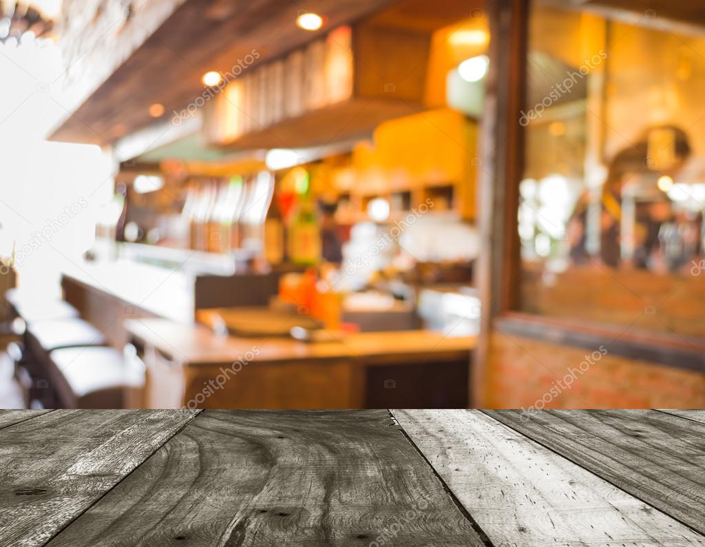 Blurred background image of coffee shop  blur background with bokeh