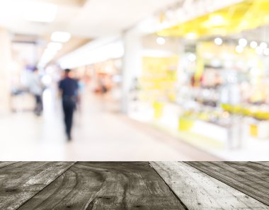 hareket bulanık insanlar alışveriş merkezi