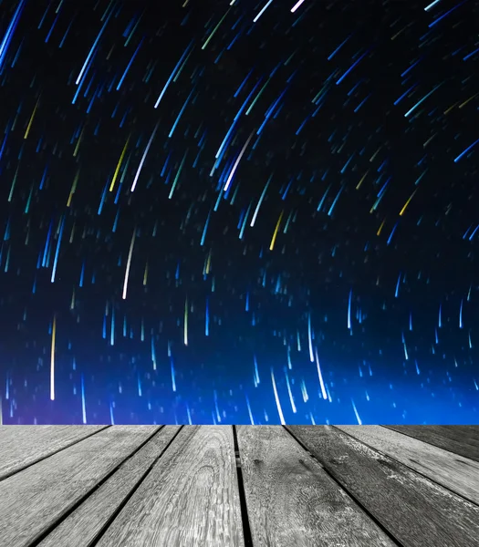 Imagem de trilhas de estrelas de longa exposição . — Fotografia de Stock