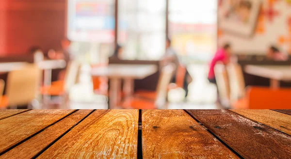 Coffee shop suddig bakgrund med bokeh bild . — Stockfoto