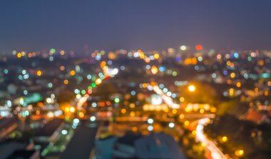 Chiang Mai, Tayland için arka plan kullanım üzerinden lighhts bulanıklık.