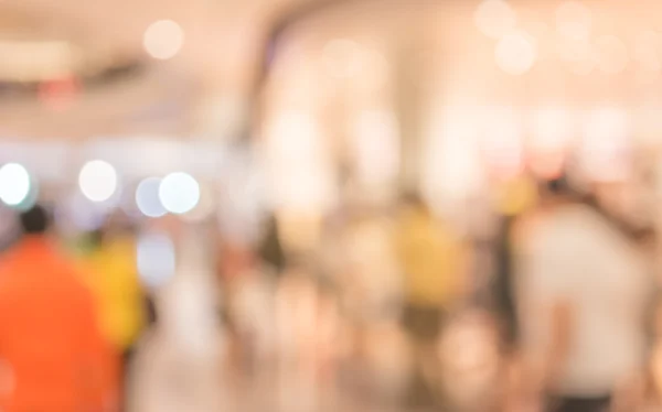 Imagen Borrosa Del Centro Comercial Las Personas Para Uso Fondo —  Fotos de Stock