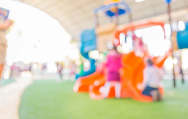 Imagem Desfocada Desfocada Parque Infantil Parque Público Para Uso Segundo — Fotografia de Stock