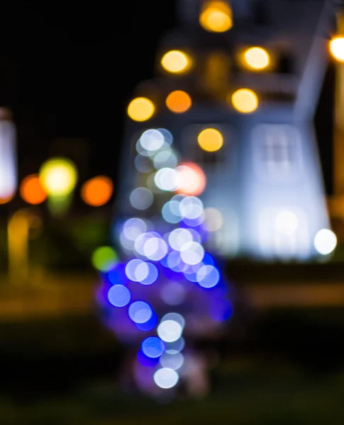 Imaeg Blurred Bokeh Background Warm Orange Lights Blurred — Stock Photo, Image