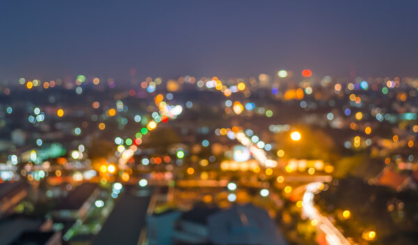 Размытые огни из Чианга, Таиланд, для фонового использования
.