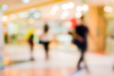 bulanık görüntü modern alışveriş ve bokeh grubu