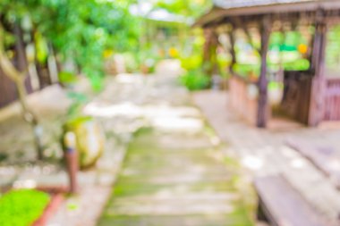 Uzun görüntü bulanıklığı boş koridor açık alan ile