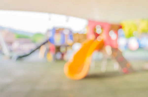 Defocated Wazig Beeld Van Kinderspeelplaats Openbaar Park Voor Achtergrondgebruik — Stockfoto