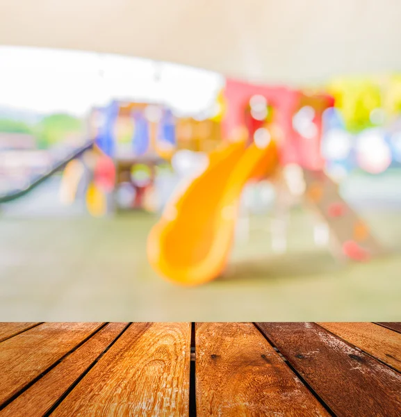 Defocated Wazig Beeld Van Kinderspeelplaats Openbaar Park Voor Achtergrondgebruik — Stockfoto