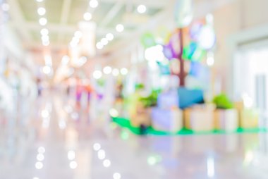 Alışveriş merkezinin bulanık görüntüsü ve arka plan kullanımı için insanlar .