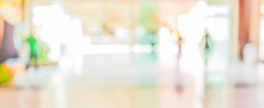 insanların modern iş lobide görüntü bulanıklığı