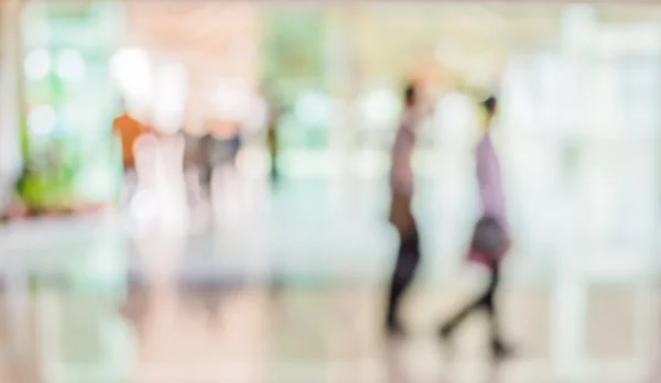 Blur Image People Lobby Modern Business Center Blurred Background — Stock Photo, Image