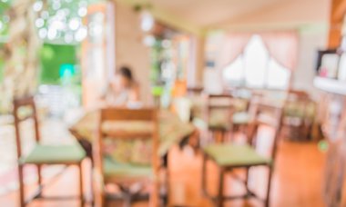 coffee shop bokeh ile görüntü gün zamanında bulanıklık