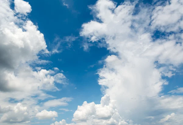 Εικόνα Του Μπλε Ουρανού Λευκό Σύννεφο Για Χρήση Του Φόντου — Φωτογραφία Αρχείου