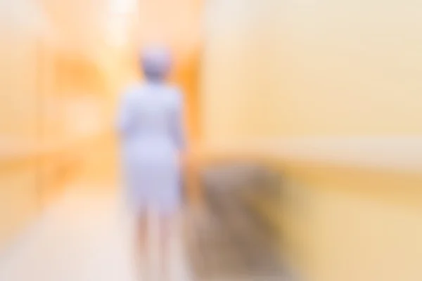 Blur Image Nurse Hospital Walkway Background Usage — Stock Photo, Image