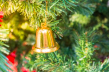 Noel ağacı ve süsleme bulanıklığı