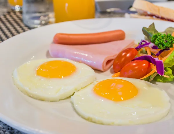 Εικόνα Του Πρωινό Αυγό Στο Εστιατόριο — Φωτογραφία Αρχείου