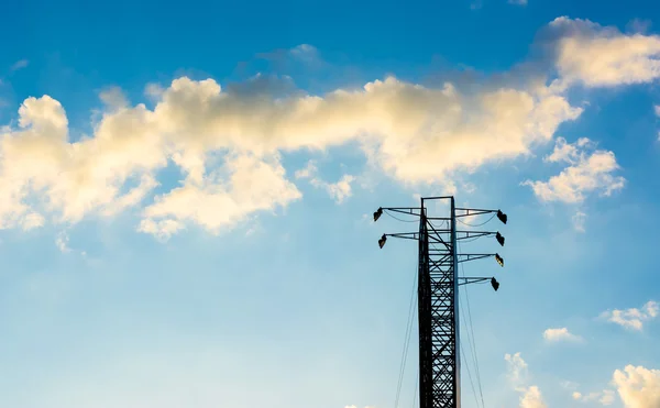 Silueta Billboard Západu Slunce Obloha Pro Využití Pozadí — Stock fotografie