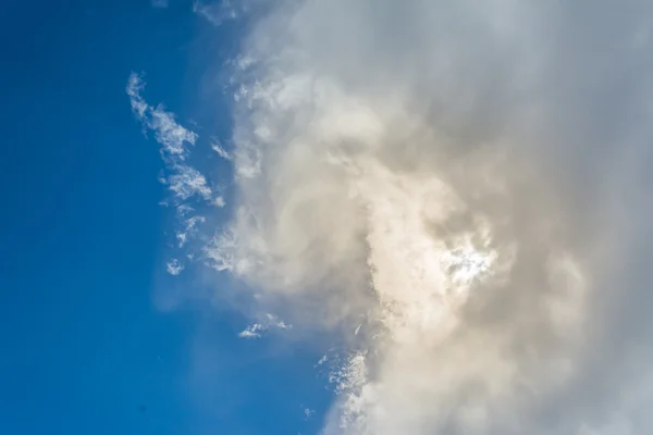 Imagem Céu Azul Claro Dia Para Uso Segundo Plano — Fotografia de Stock