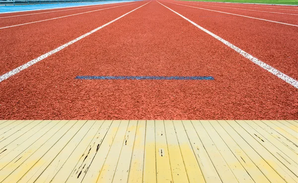 Atletismo iniciar pista Lane — Foto de Stock