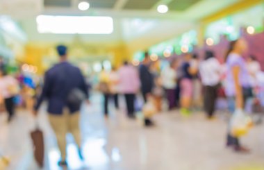 insanların alışveriş arka plan kullanım için bulanık görüntü .