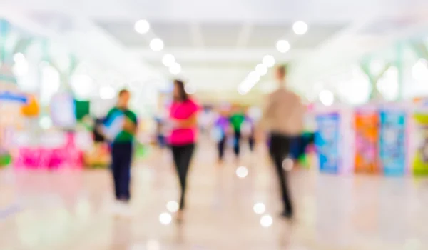 Imagem Turva Pessoas Feira Para Uso Segundo Plano — Fotografia de Stock