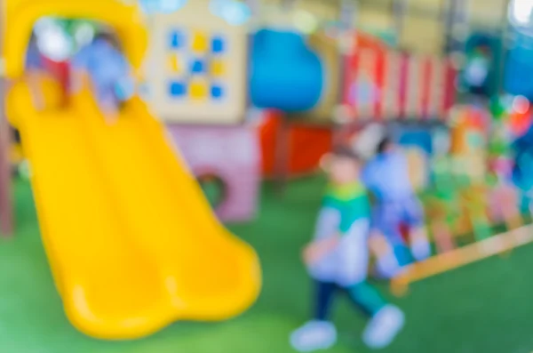 Defokussiertes Und Verschwommenes Bild Des Kinderspielplatzes Öffentlichen Park Zur Hintergrundnutzung — Stockfoto