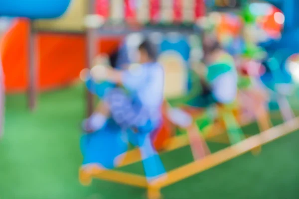 Defokussiertes Und Verschwommenes Bild Des Kinderspielplatzes Öffentlichen Park Zur Hintergrundnutzung — Stockfoto