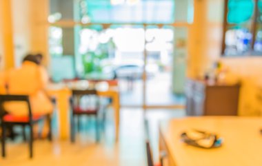 Çin restoranının arka planı Bokeh imajıyla bulanık .