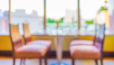 Arka plan kullanımı için Bokeh ile Kafe 'nin bulanık görüntüsü .