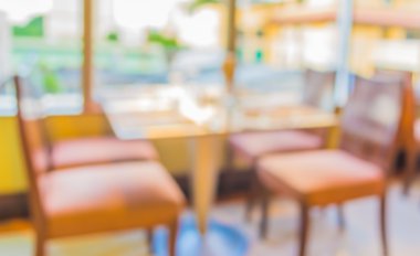 Arka plan kullanımı için Bokeh ile Kafe 'nin bulanık görüntüsü .