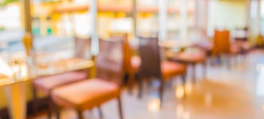 Arka plan kullanımı için Bokeh ile Kafe 'nin bulanık görüntüsü .