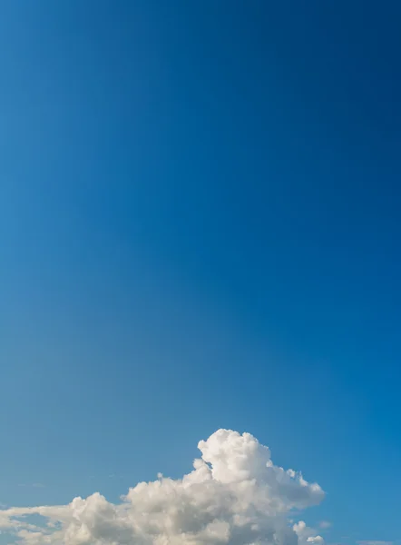 White Cumulus Clouds Blue Sky Background Usage — Stock Photo, Image