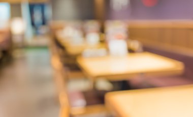 Japon restoranındaki müşterinin bulanık arkaplan görüntüsü. .