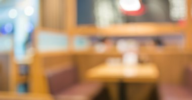 Arka plan bulanık görüntü müşterinin Japonya restoranda