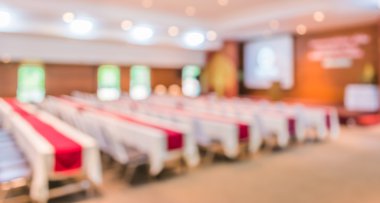 Bulanık görüntü için arka plan kullanım büyük seminer odası .