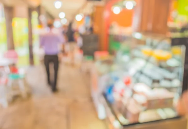 Image of blur bakery shop with bokeh — Stock Photo, Image