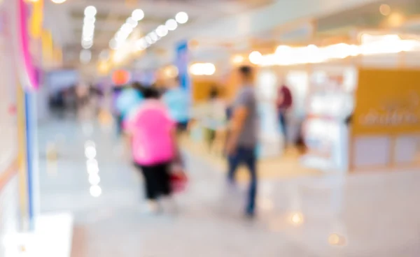 Imagem Turva Pessoas Feira Para Uso Segundo Plano — Fotografia de Stock