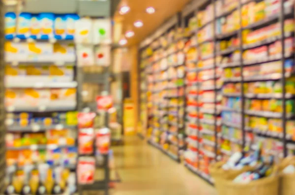 Blurred image of supermarket — Stock Photo, Image