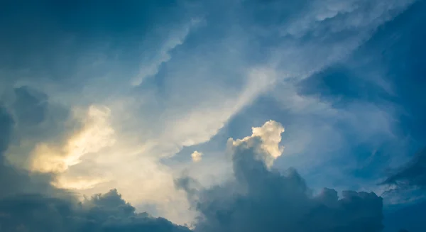 Зображення Блакитного Чистого Неба Білих Хмар День Фонового Використання — стокове фото