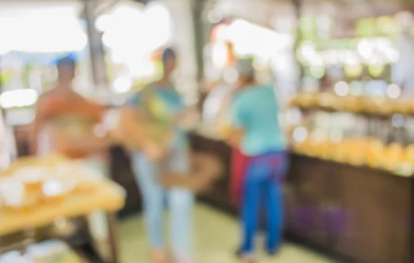 Afbeelding Van Wazig Bakkerij Plank Coffeeshop Voor Achtergrondgebruik — Stockfoto