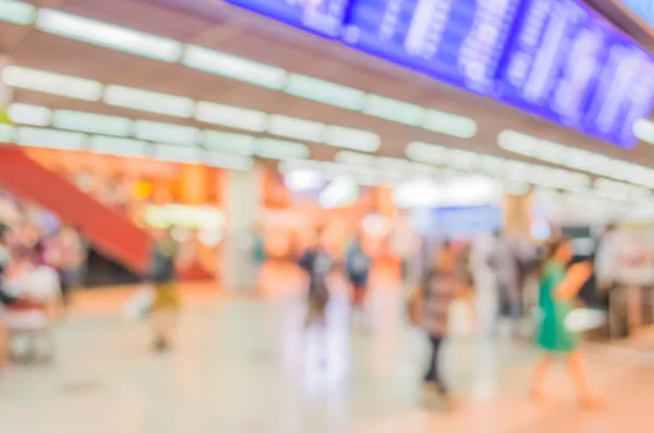 Unschärferelation Von Blue Screen Flugplänen Und Personen Flughafen Zur Hintergrundnutzung — Stockfoto