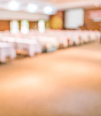 Bulanık görüntü için arka plan kullanım büyük seminer odası .