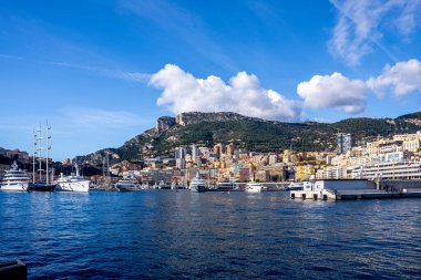 Monte Carlo, Monako 14.12.2020 Liman tarafından Monte Carlo 'ya. Yüksek kalite fotoğraf