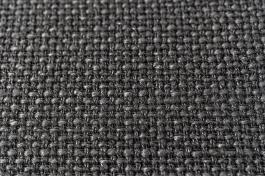 Gri renkli kumaş, sandalye ya da kanepe için kullanılan, yastık, mobilya örtüleri. Çuval bezi kumaş dokusu arkaplanı