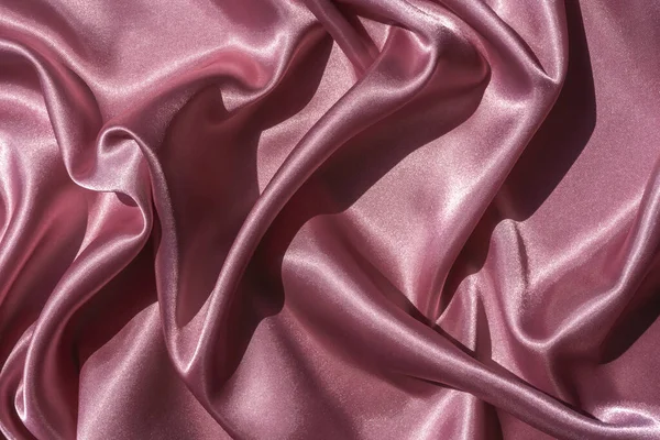 Absztrakt Luxus Rózsaszín Selyem Szatén Szövet Textúra Puha Homályos Háttér — Stock Fotó