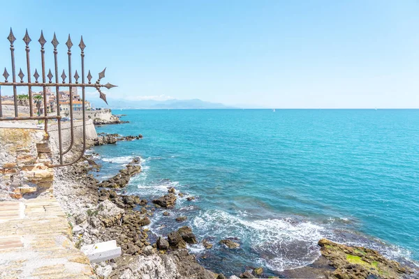 Fortress Staircase Made Stones Going Sea Many Big Small Rocks — Stock Photo, Image