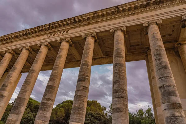 Exterior View Ancient Roman Theater Building Ancient Open Air Theater — Stock Photo, Image