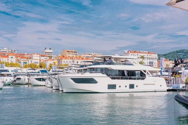 Cannes Frankreich 2021 Jährliches Yachtfestival Der Französischen Riviera Die Größte — Stockfoto
